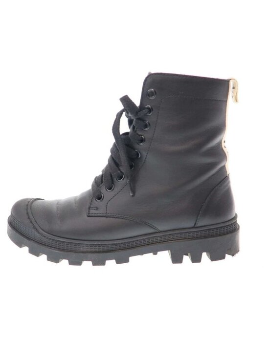 LOEWE Sierra suede ankle boots | NET-A-PORTER Loewe Combat Boot in Calfskin Leather X14 Black 37